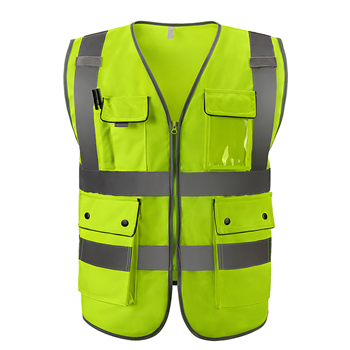  Safety Vest with Clear Pocket