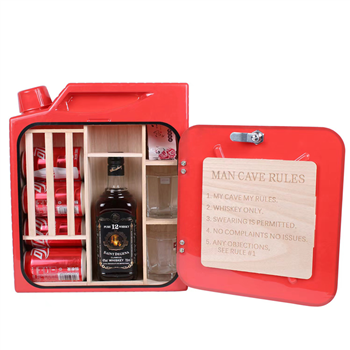 Mini Gasoline Barrel Wine Cabinet Display