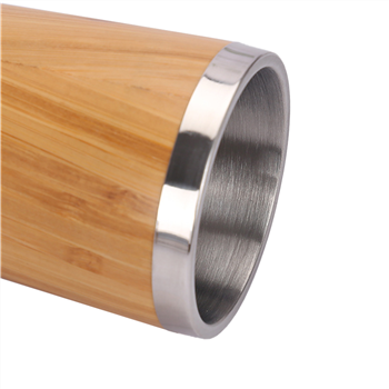 Bamboo And Stainless Steel Tumbler Coffee Tea Mug