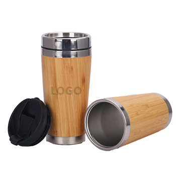 Bamboo And Stainless Steel Tumbler Coffee Tea Mug