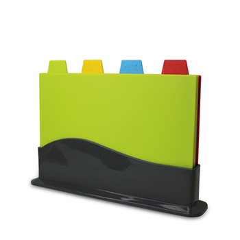 Chopping Board Set with Color Coded Food Icon