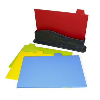 Chopping Board Set with Color Coded Food Icon