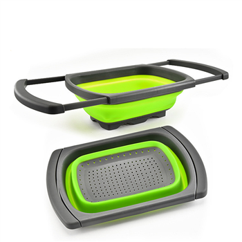 Foldable Strainer With Extendable Handles 
