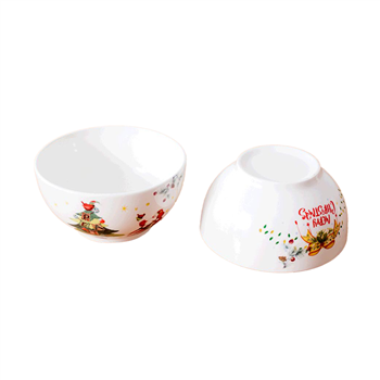 8" Ceramic Bowl for Christmas