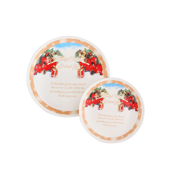 8" & 10" Double Layers Ceramic Tray