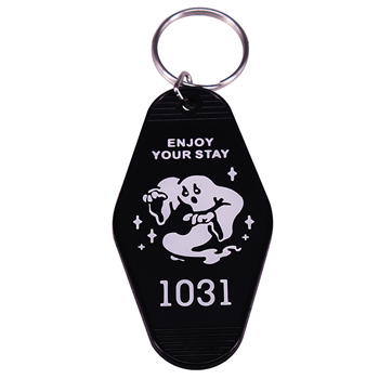 Plastic Motel Keychain