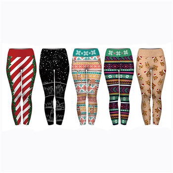 High Waist Christmas Yoga Pants