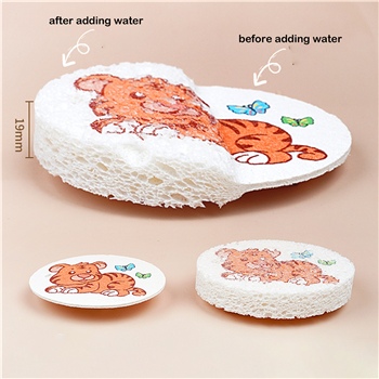Compressed Wood Pulp Sponge Wipes