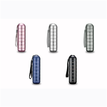 Stackable Aluminum Alloy Weekly Pill Organizer