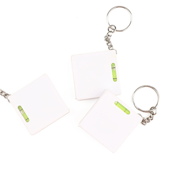 Square Tape Measures with Level Key Chain