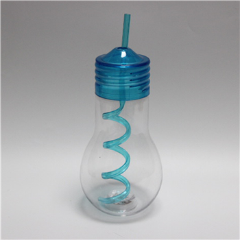 LED Light Bulb 20oz Tumbler with Straw
