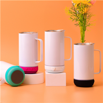 Bluetooth Speaker Tumbler with Lid and Handle