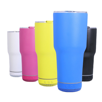 30oz Bluetooth Speaker Vacuum Tumbler