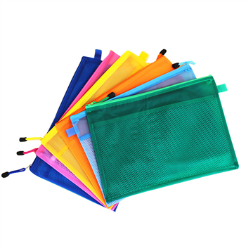 Colored document stationery bags