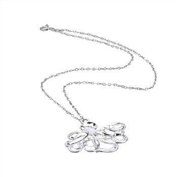 Silver Plated Zinc Alloy Sea Life Animal Souvenirs Kraken Cthulhu Steampunk Octopus Necklaces