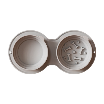 Collapsible Slow Feeder Dog Bowls