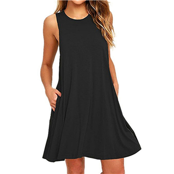 Sleeve A-line Dress