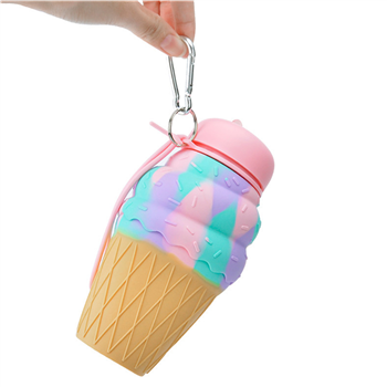 Collapsible Kid Ice Cream Water Bottle