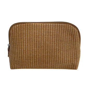 Natural Straw Cosmetic Bag