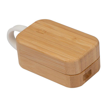 TWS Earbuds in Bamboo Charging Case