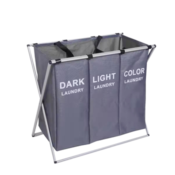 Foldable Laundry Basket 3 Section