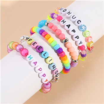  Letter Beaded Bracelets