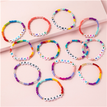  Letter Beaded Bracelets