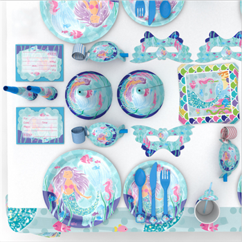 Customized Disposable Party Tableware 16 Set in One