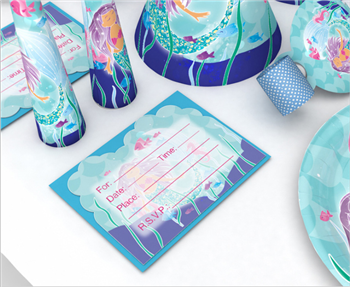 Customized Disposable Party Tableware 16 Set in One