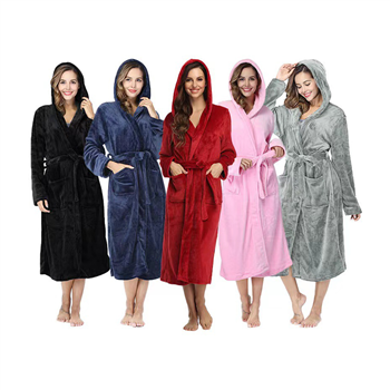 Long Plush Flannel Robe