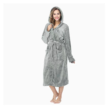 Long Plush Flannel Robe