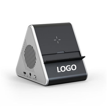 3-In-1 Wireless Charging Phone Stand and Bluetooth Speaker