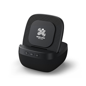 Speaker With Foldable Wirless Charging Stand