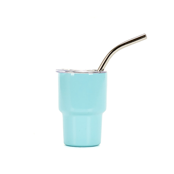 2oz Mini Tumbler with Straw