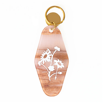 Acetic Acid Diamond Key Tag