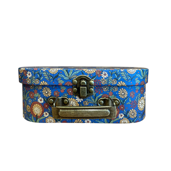 7.87“L x 5.55”W x 2.87“H Mini Paperboard Suitcases