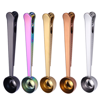 Stainless Steel Coffee Spoon with Bag Clip