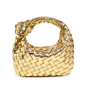 Glossy Woven Knot Bag