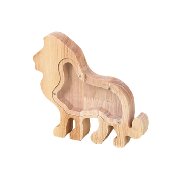 Wooden Animal-Shaped Piggy Bank