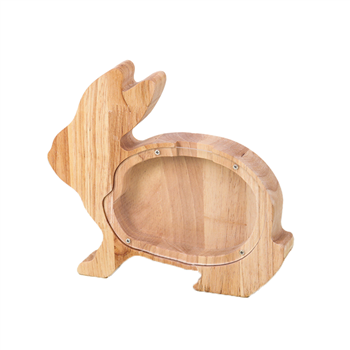 Wooden Animal-Shaped Piggy Bank
