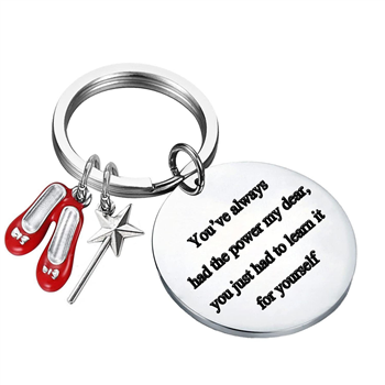 Red Slippers Keychain