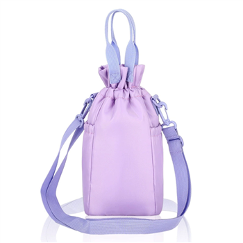 Drawstring Crossbody Bottle Bag