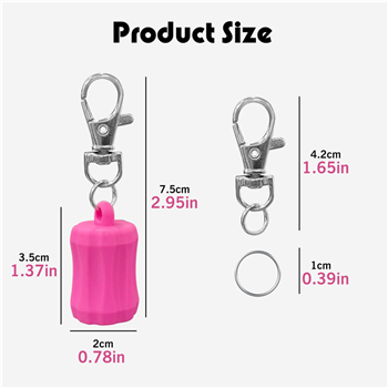 Silicone Lip Gloss Keychain