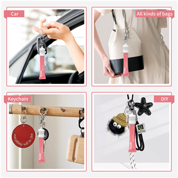Silicone Lip Gloss Keychain
