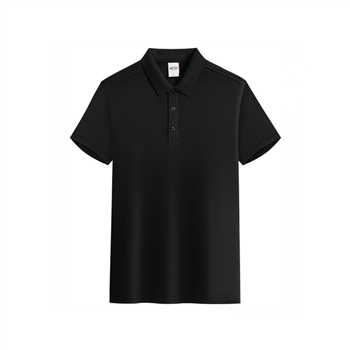 Black Moisture Wicking Polo