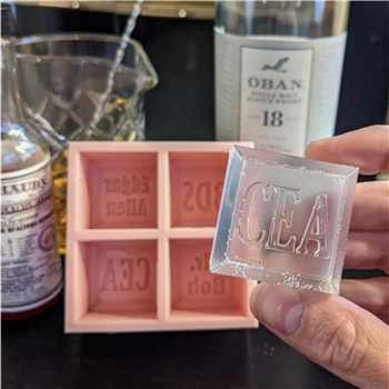 Silicone ice cube mold