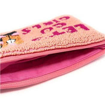 Embroidered Beaded Cosmetic Bag