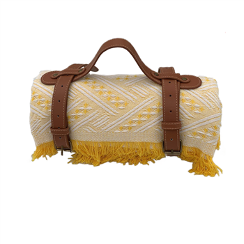Handcrafted Fringed Picnic Blanket