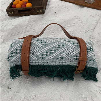 Handcrafted Fringed Picnic Blanket
