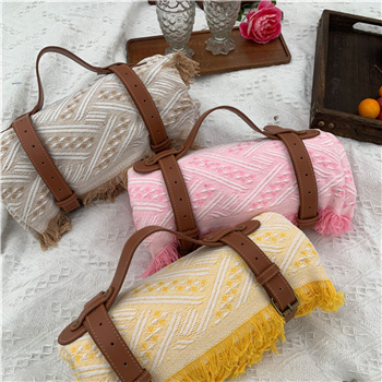 Handcrafted Fringed Picnic Blanket